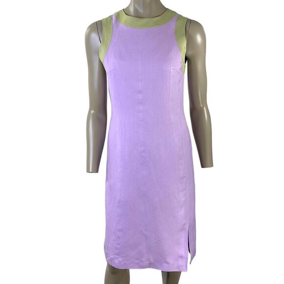 Harve Benard Dresses & Skirts - Harve Benard Vintage Linen Blend Sleeveless Sheath Pencil Dress Size 6 Lilac